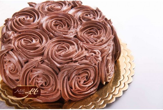 Chocolate Cake Rose Model