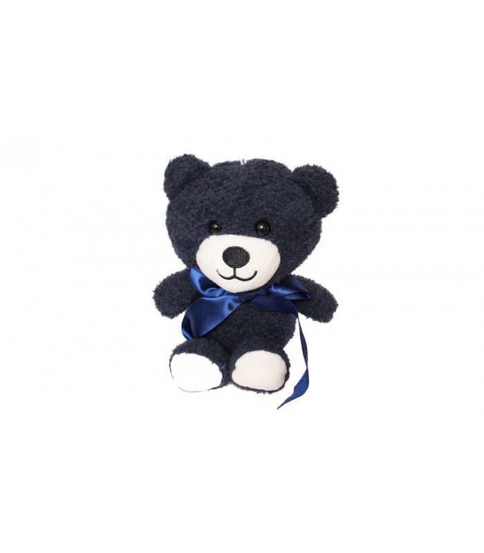 dark blue with white teddy bear