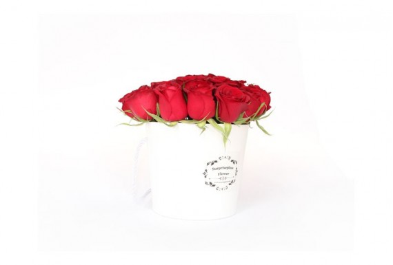 Surpriseplaza Rose Buckets-White