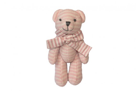 knitted Teddy Bear (Pink)