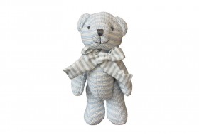knitted Teddy Bear (Blue)