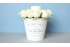 سطل گل رز و شمع  shabby chic
