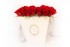 سطل گل رز مربع -سفید