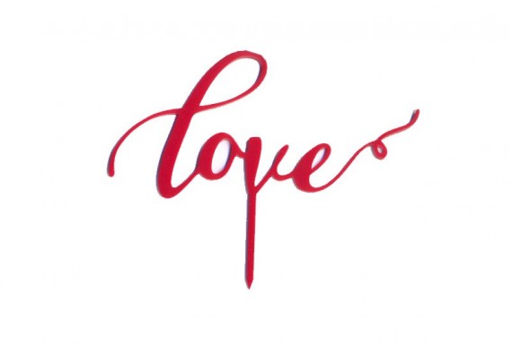 کیک تاپر مدل Love