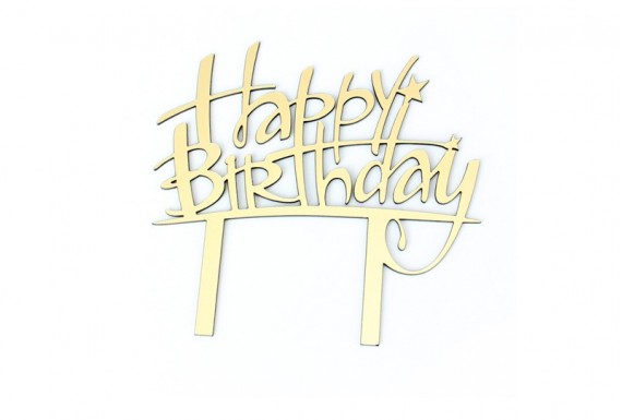 Happy Birthday Cake Topper Model 1