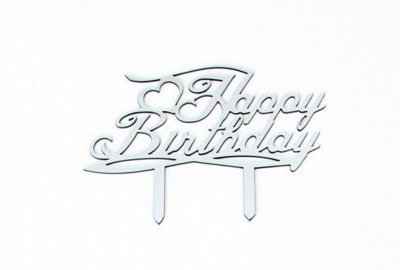 Happy Birthday Cake Topper Model 2