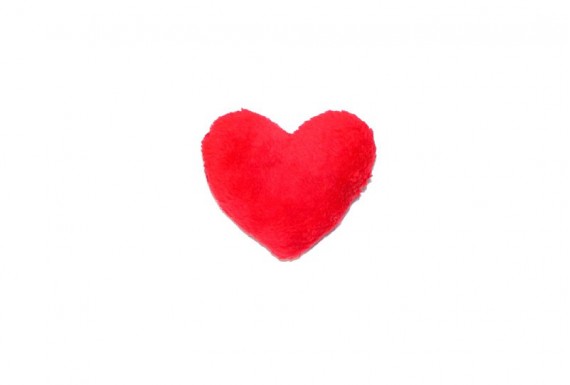 little heart pillow