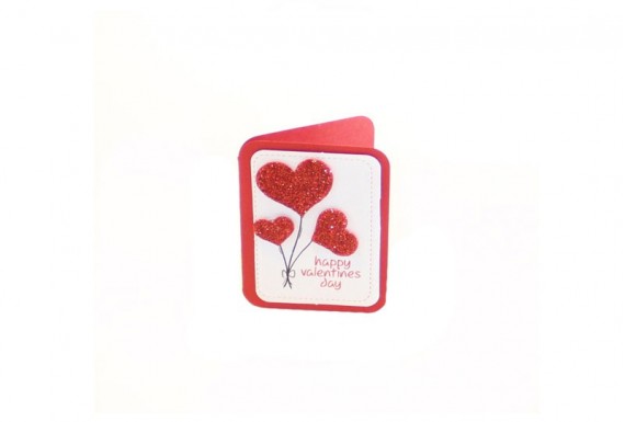 Valentine's day Hande made greeting card