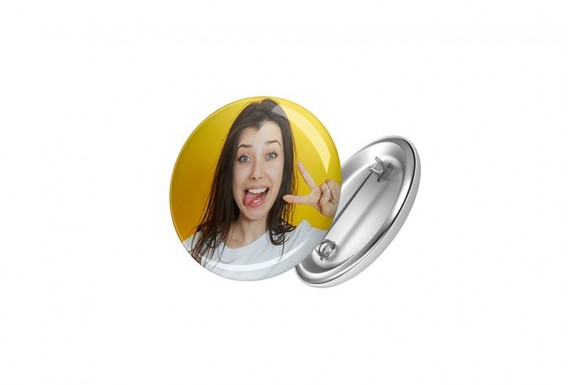 Custom pin badge
