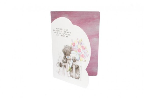 Teddy bear and the letter greeting card