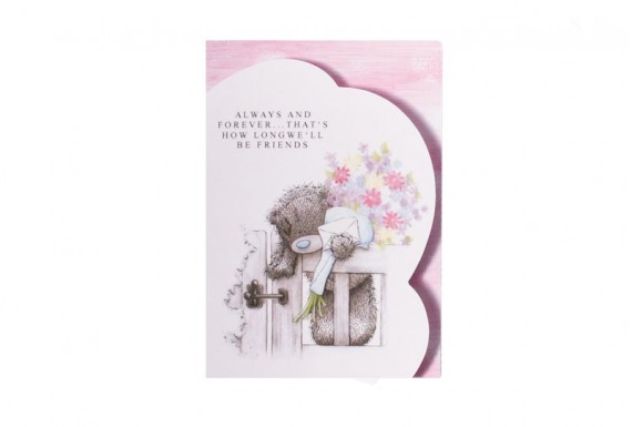 Teddy bear and the letter greeting card