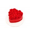 Rose heart cake