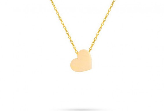 Gold heart necklace no 1
