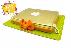Apple laptop birthday cake