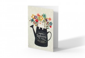 cat happy birthday greeting card