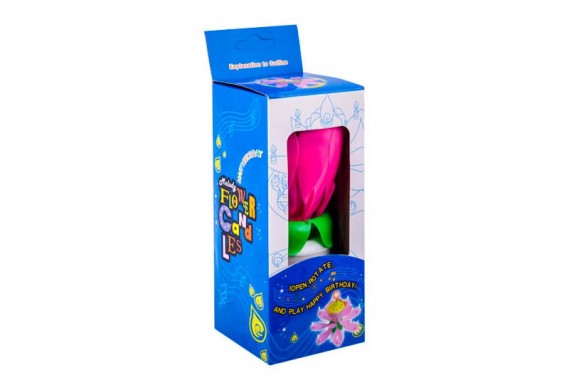 Melody flower birthday candle