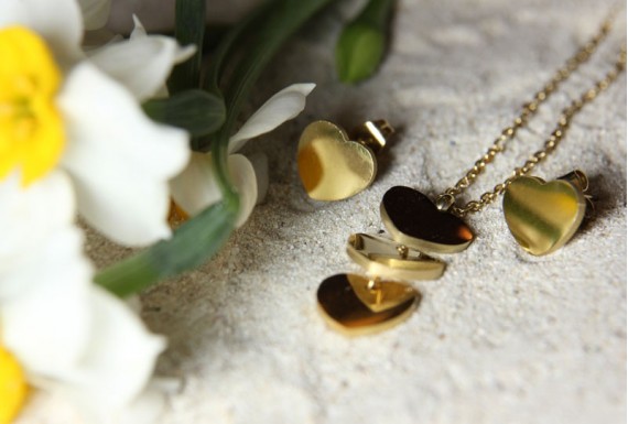 Stainless steel Heart shaped set No.2