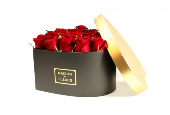 Maison heart rose box